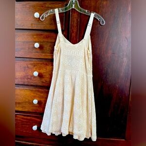 New Eyelet Cream Dress